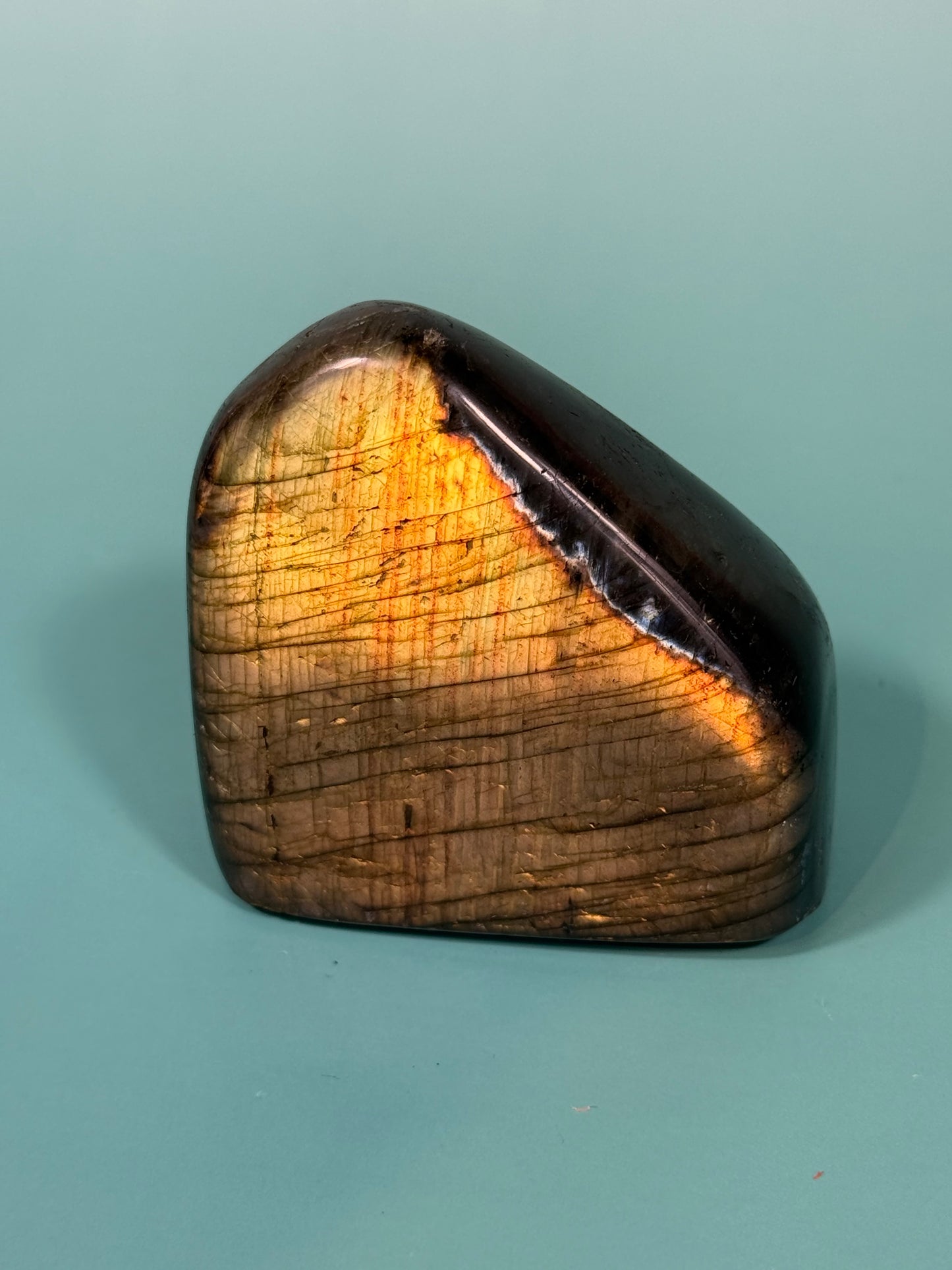 Tangerine flash labradorite Freeform M