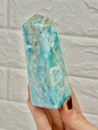 You pick! Gorgeous blue aragonite towers from Pakistan