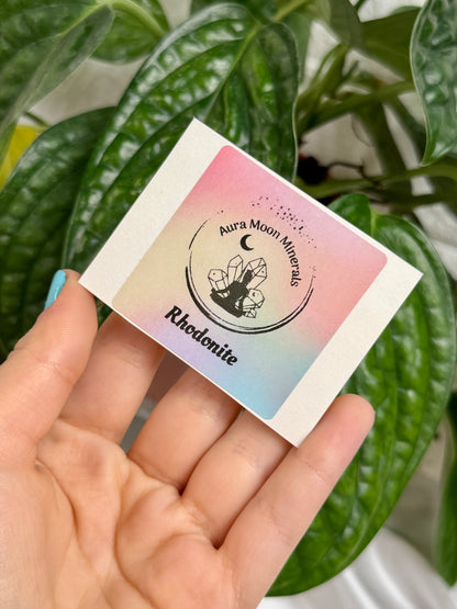 1 auramoon rhodonite moon and star pack