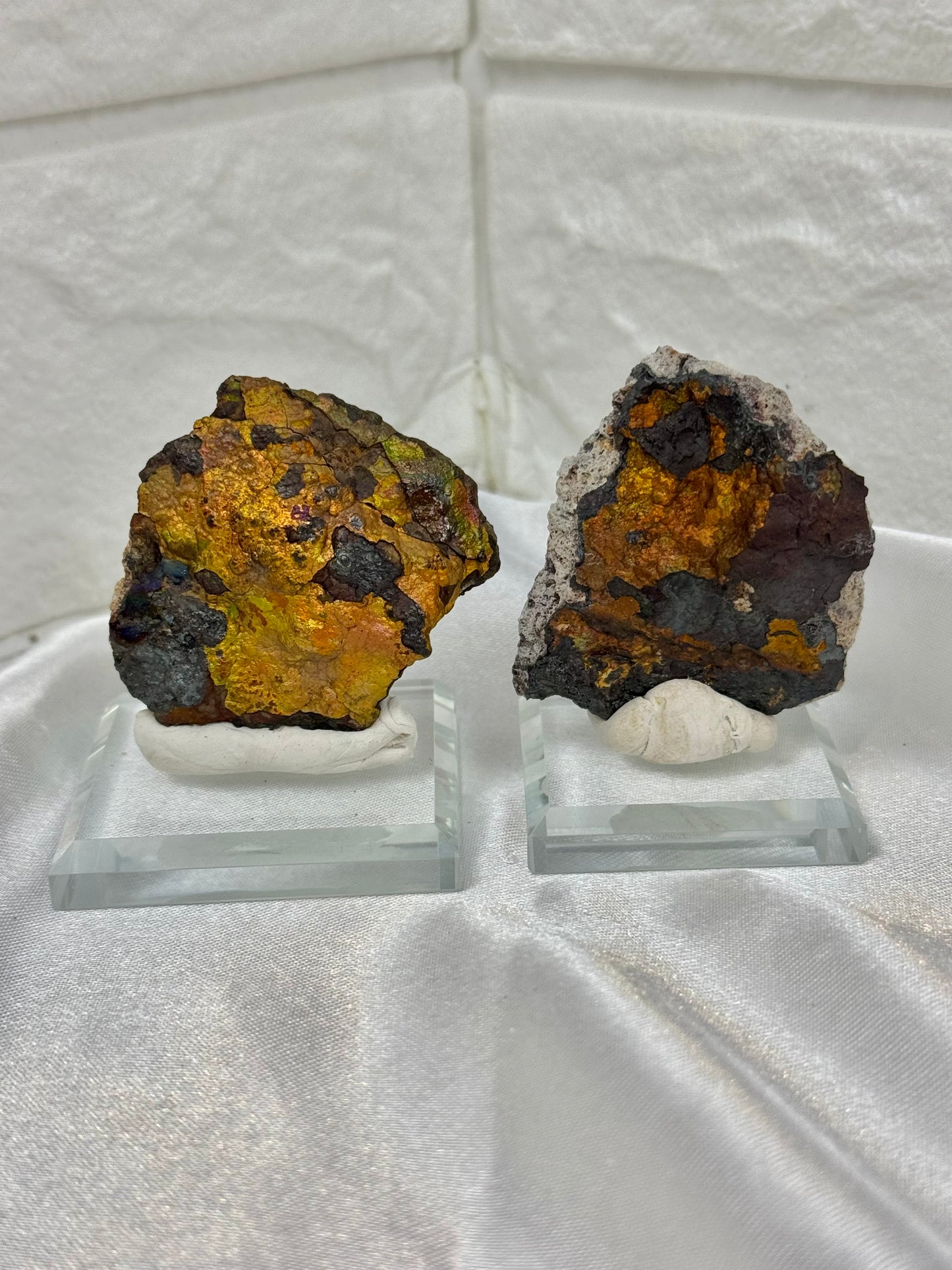 1 rainbow turgite specimen on stand from Mexico