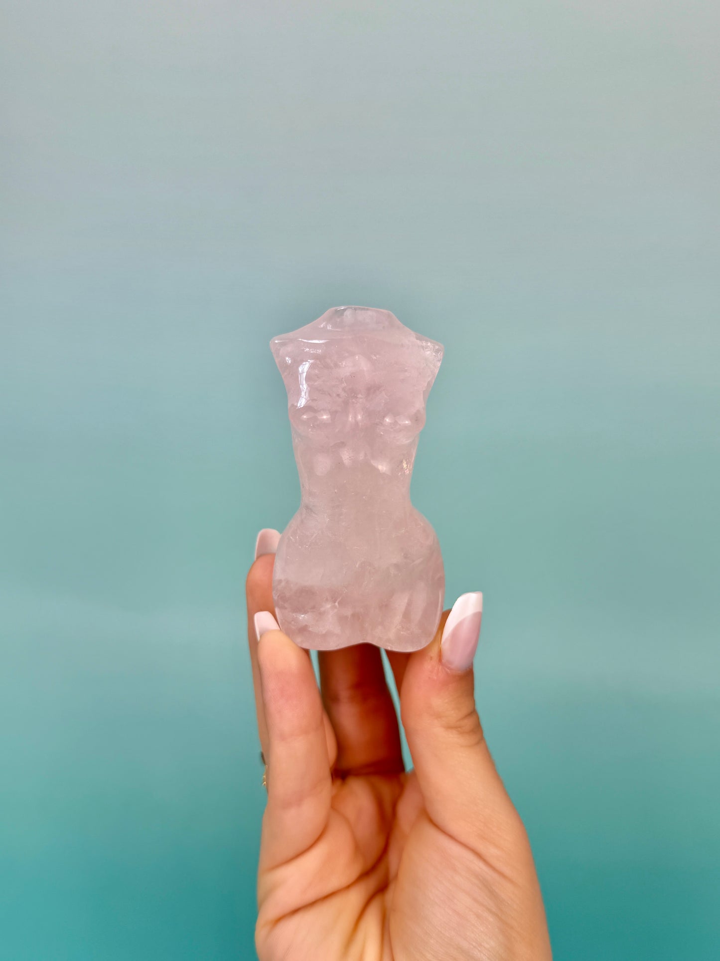 Rose quartz goddess body