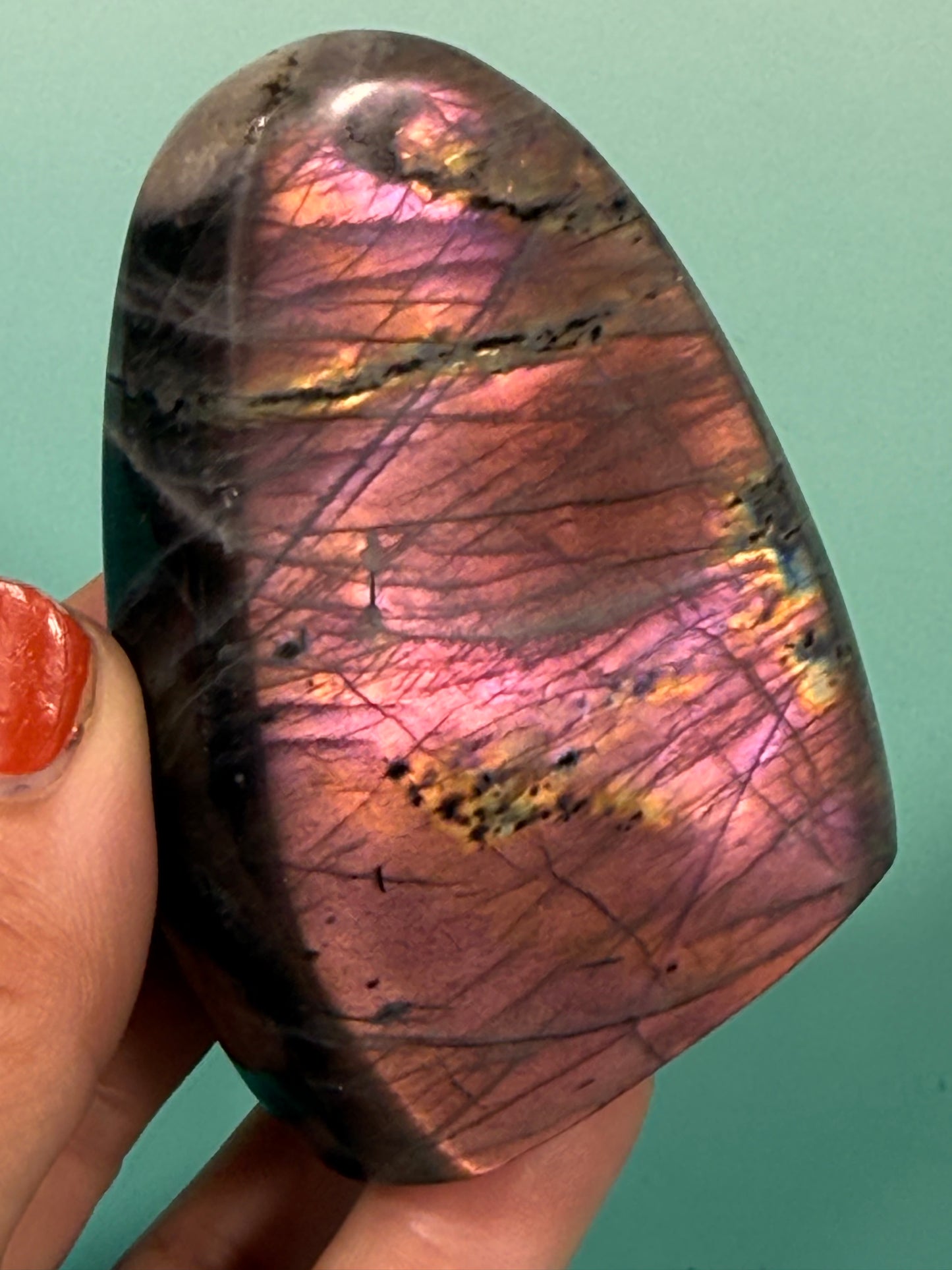 Purple flash labradorite Freeform U