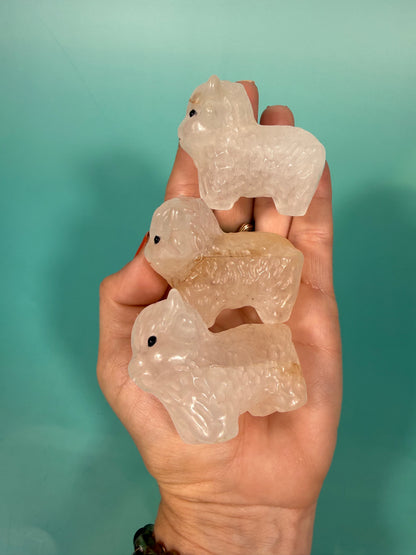 Quartz & hematite highland cow