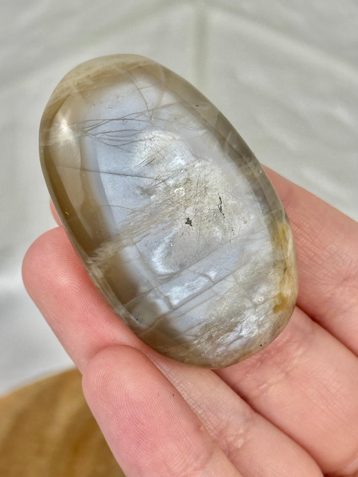 1 flashy sage moonstone palm stone