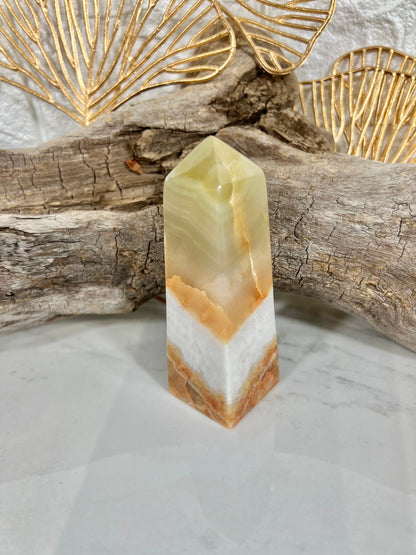 Green calcite tower T