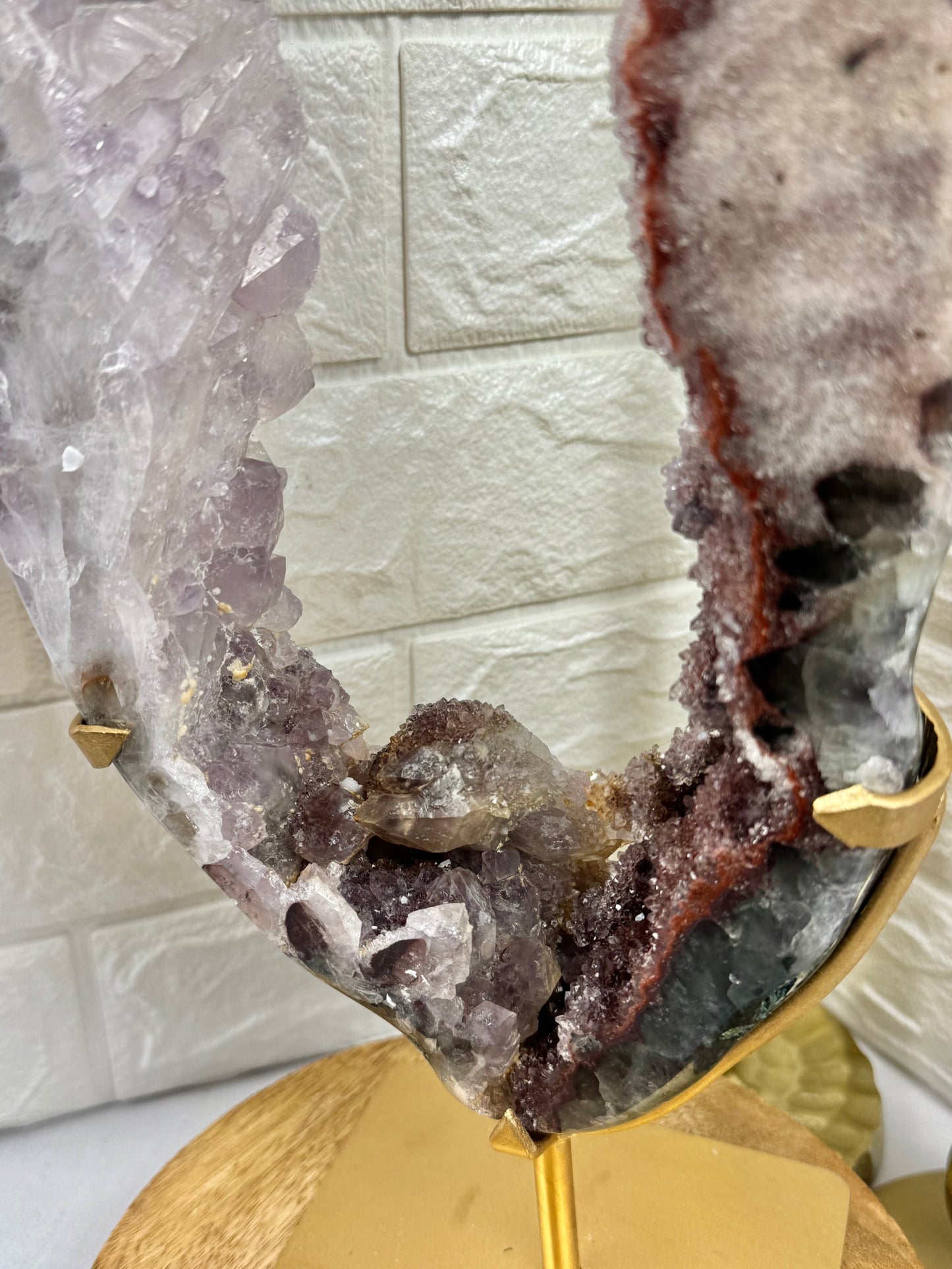 XL green/red/purple amethyst portal from Brazil