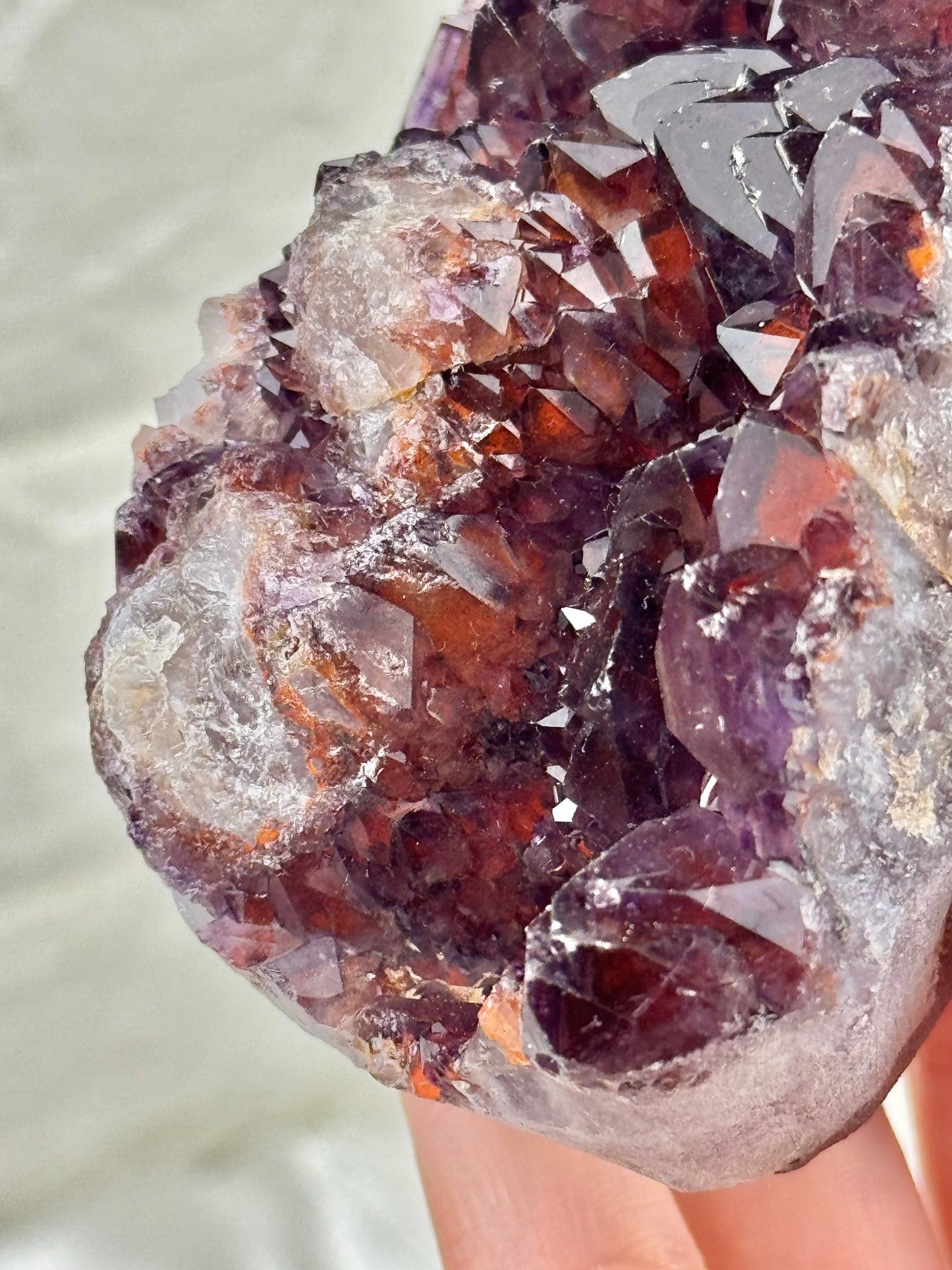 Incredible elestial hematite amethyst from India