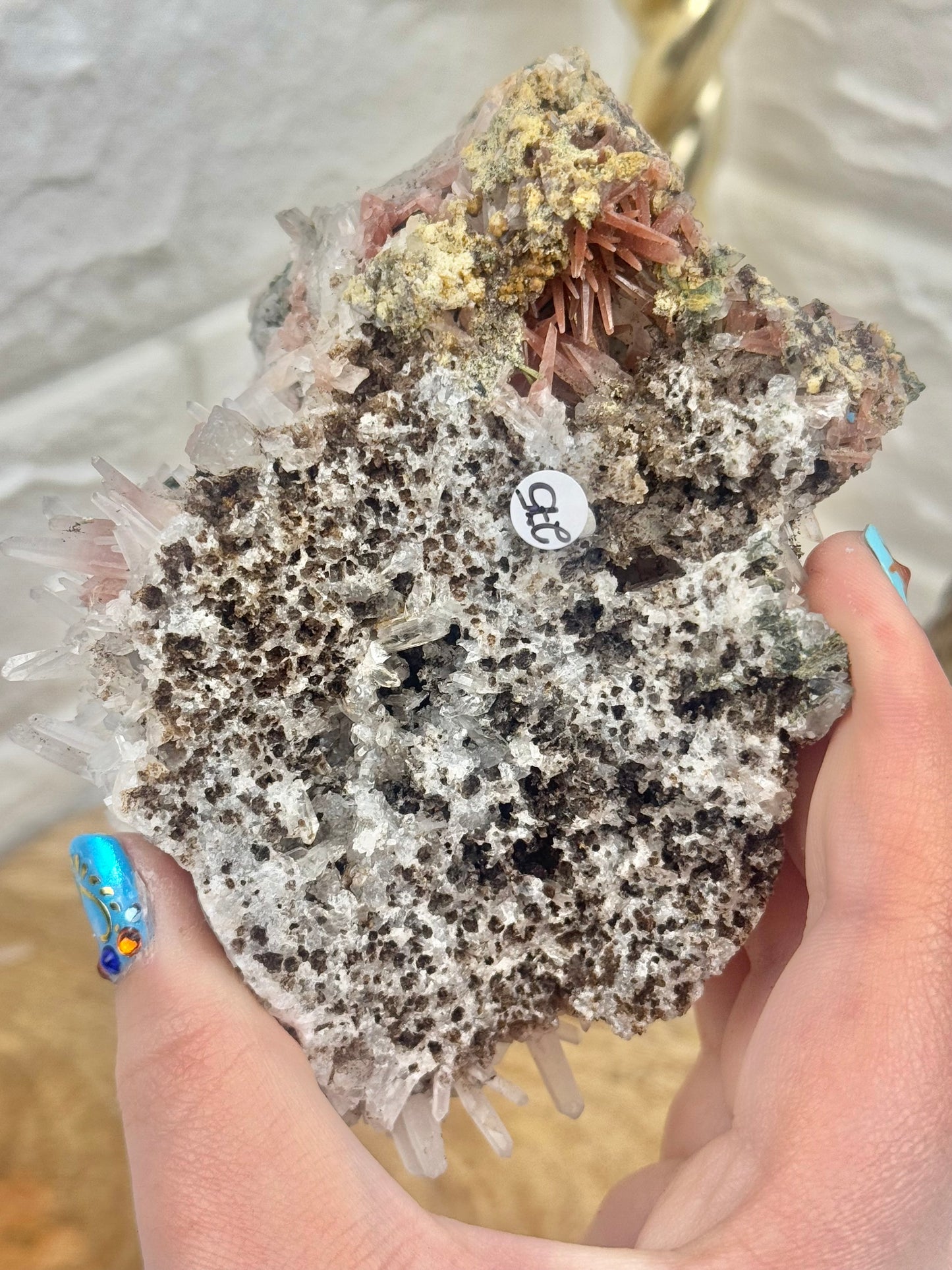 Insane Ferruginous quartz w/crystalized Epidote from the San Felipe Mine, in La Libertad, Peru