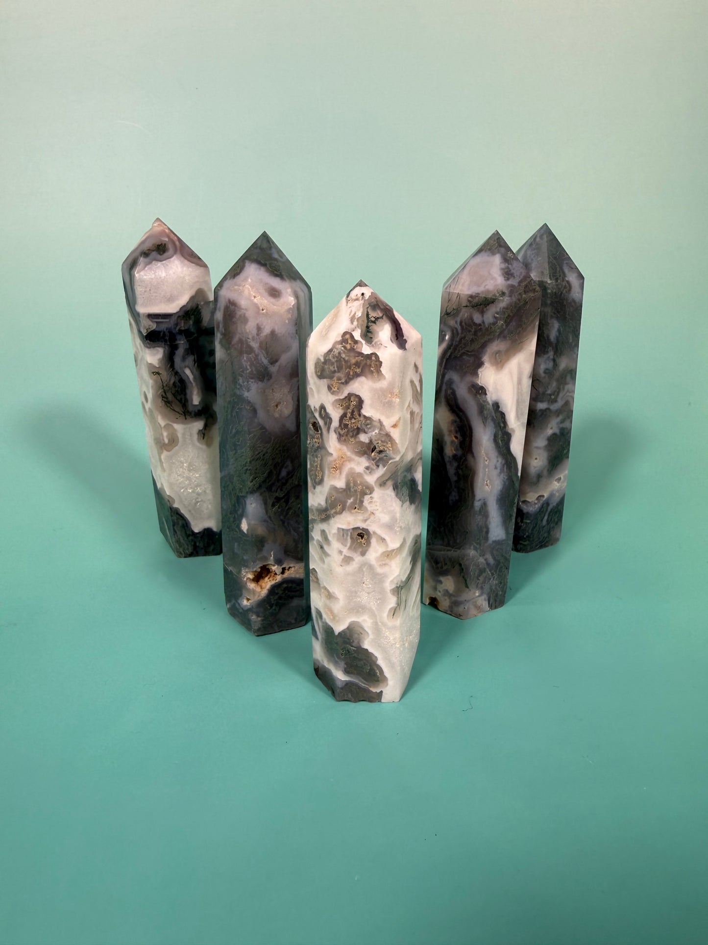 1 moss agate tower