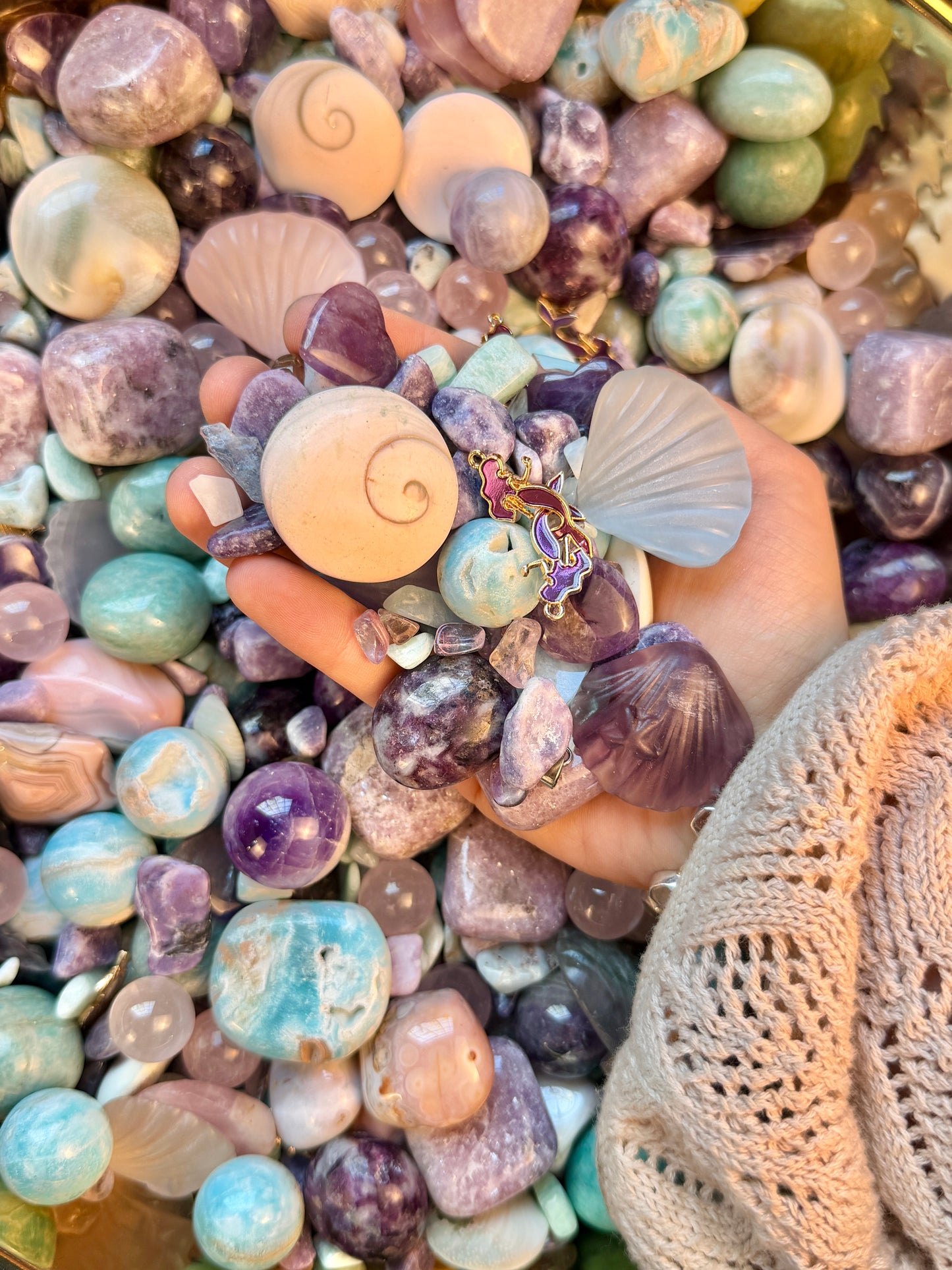 ✨NEW✨ sirens swirl crystal confetti 🧜‍♀️🩵🍭