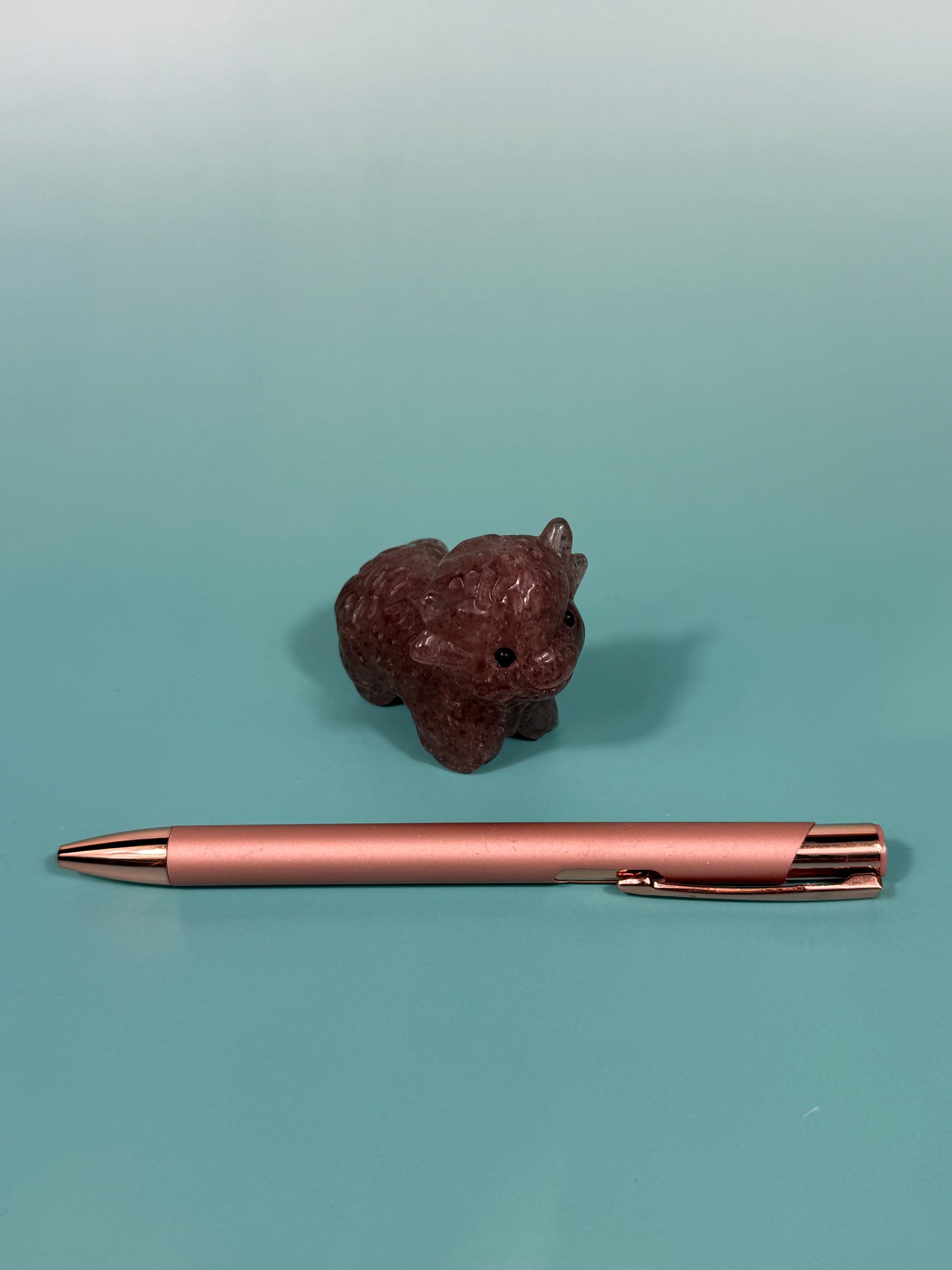 Strawberry quartz Highland cow