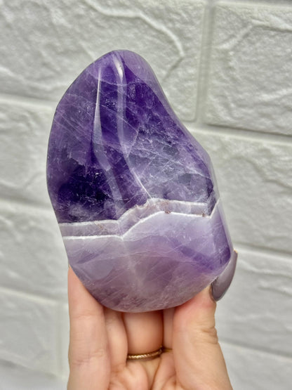 You pick! Chevron amethyst Freeform’s from Brazil