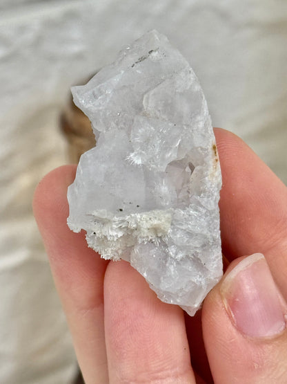 You pick! Pale rose apophyllite with mordenite from India