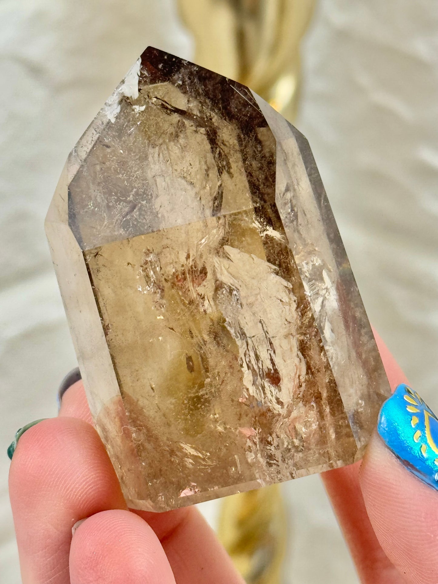 You pick! High quality natural Brazilian smoky quartz towers