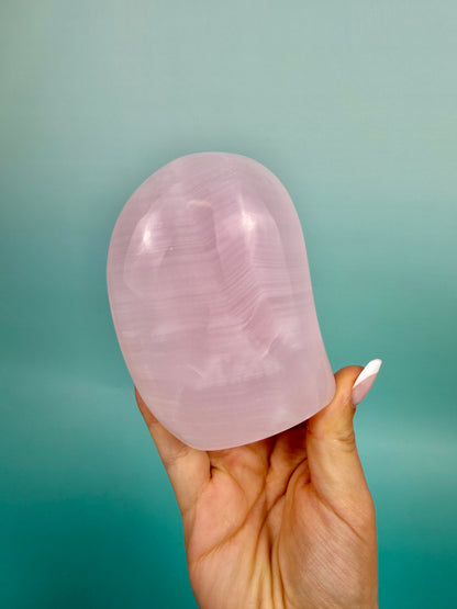 1 UV reactive pink mangano calcite Freeform