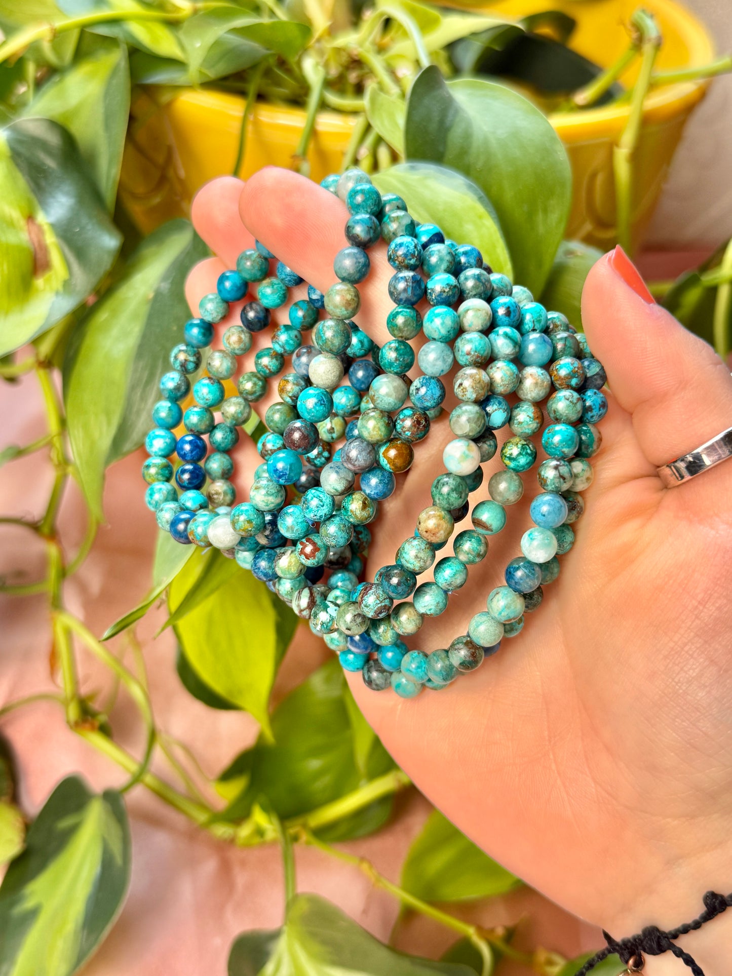 6MM Chrysocolla bracelet