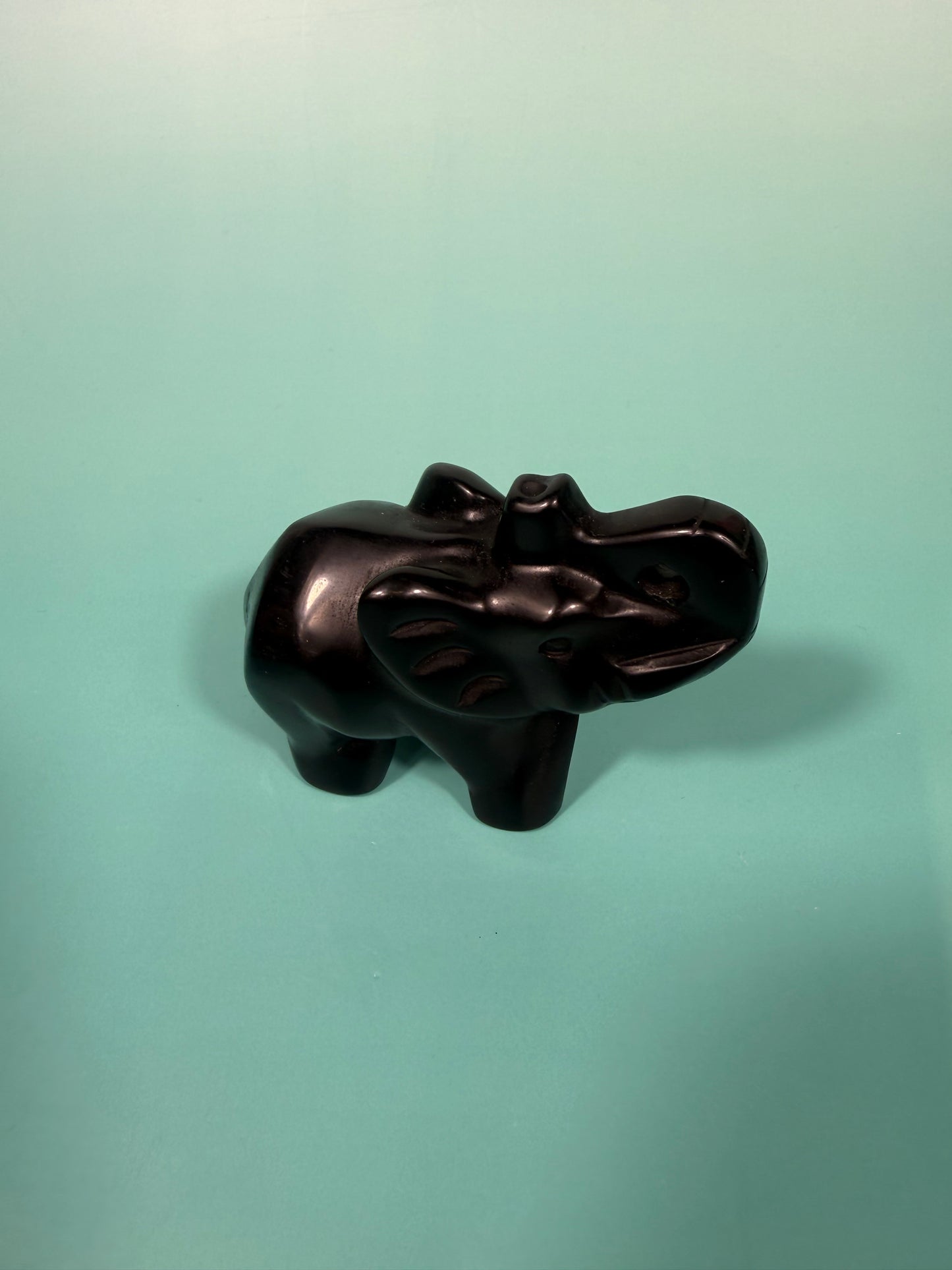 Black obsidian Elephant