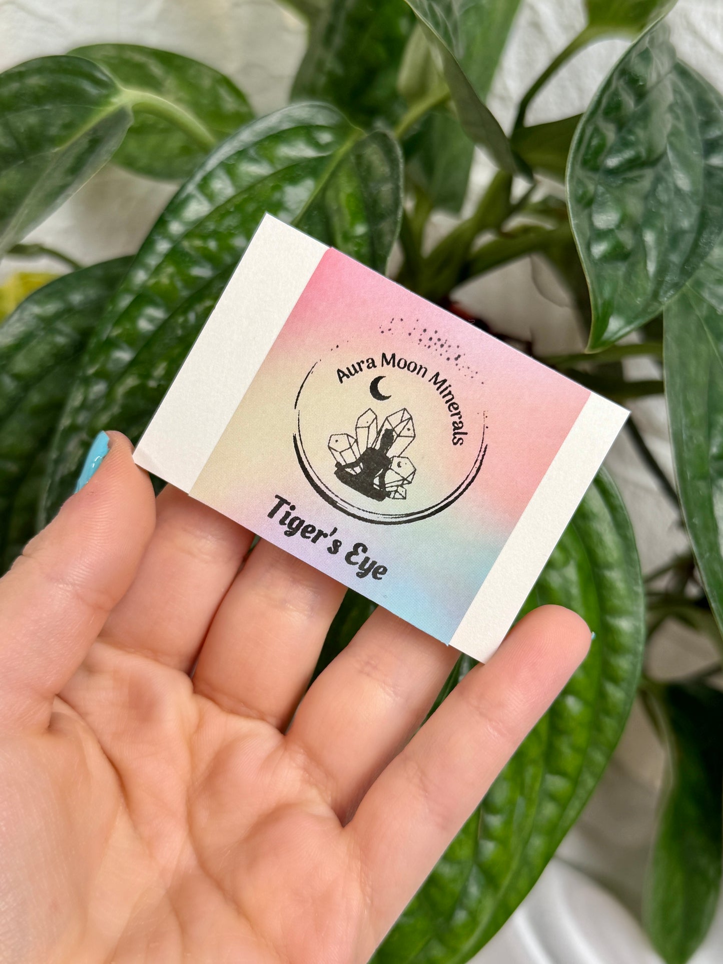 1 auramoon tigers eye moon and heart pack