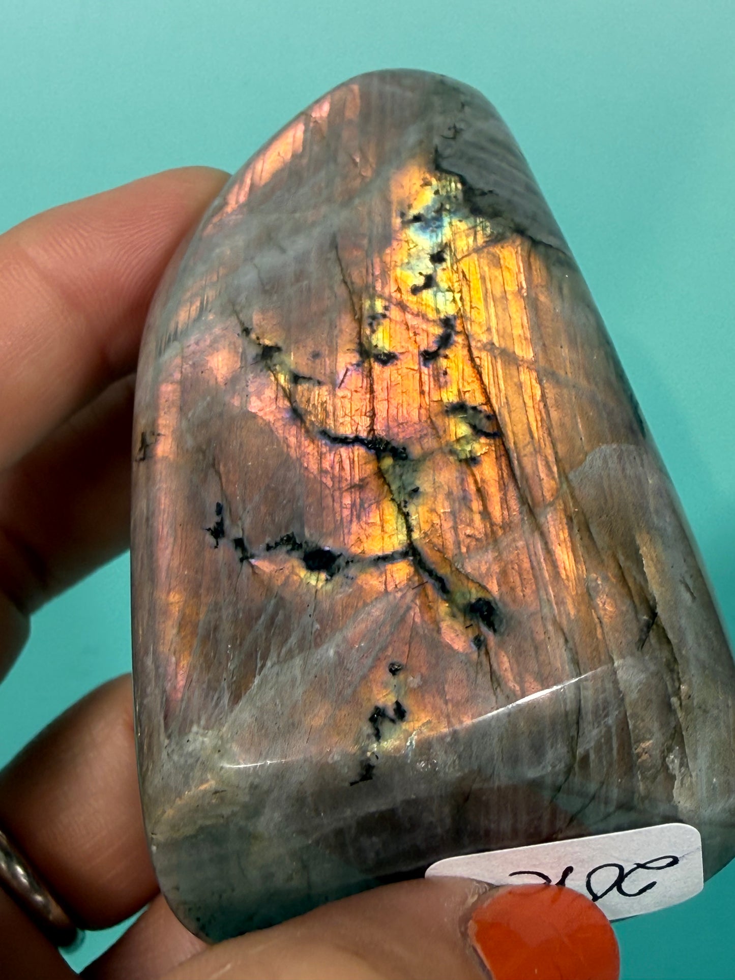 Orange sunset flash labradorite Freeform R