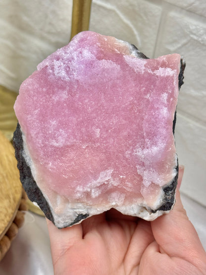 You pick! Stunning Raw Pink aragonite from Pakistan