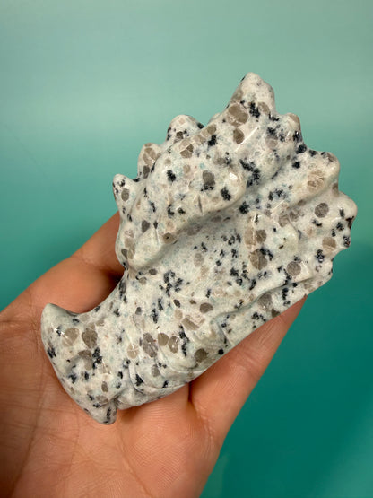 Kiwi jasper dragon head