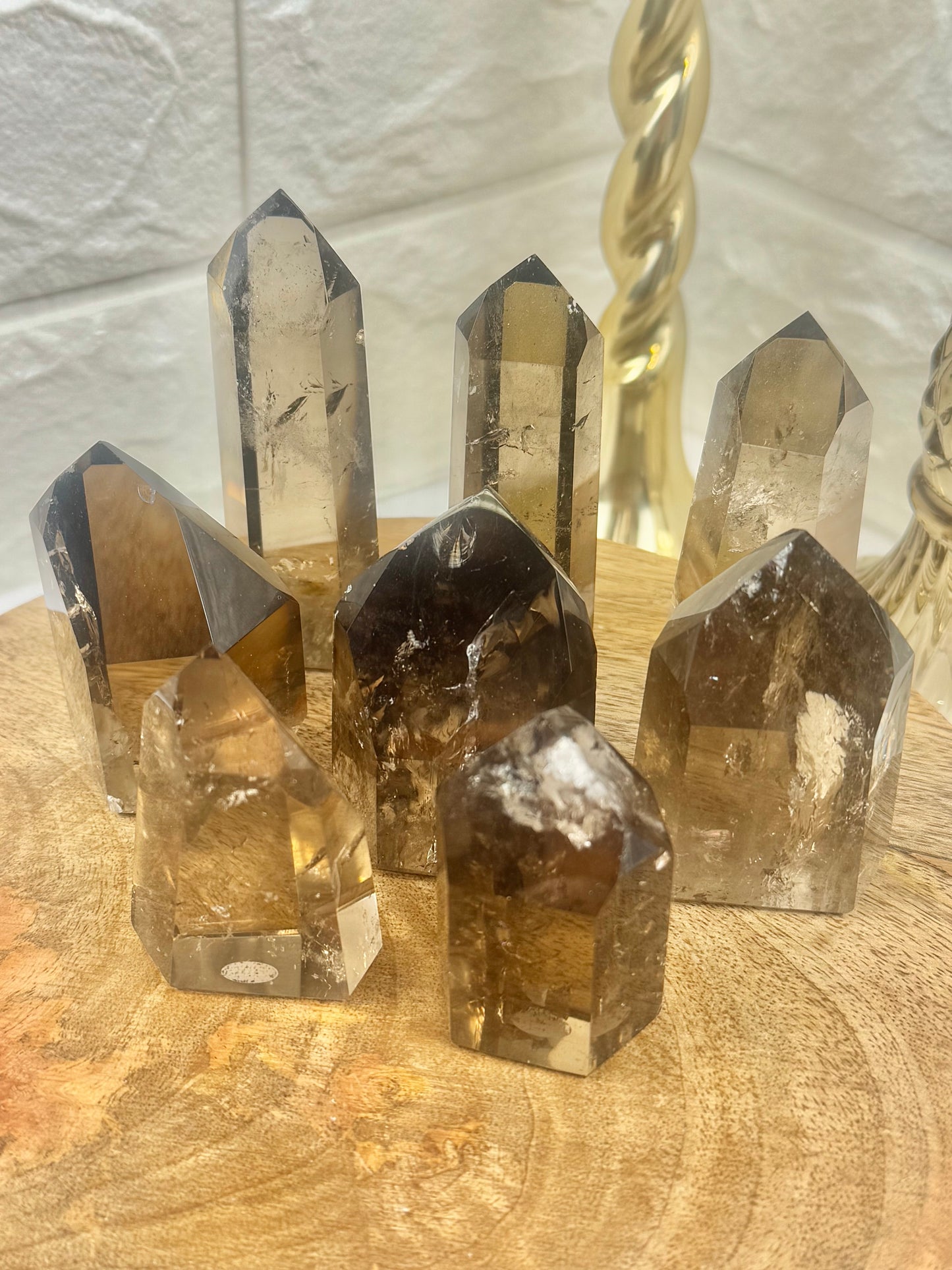 You pick! High quality natural Brazilian smoky quartz towers