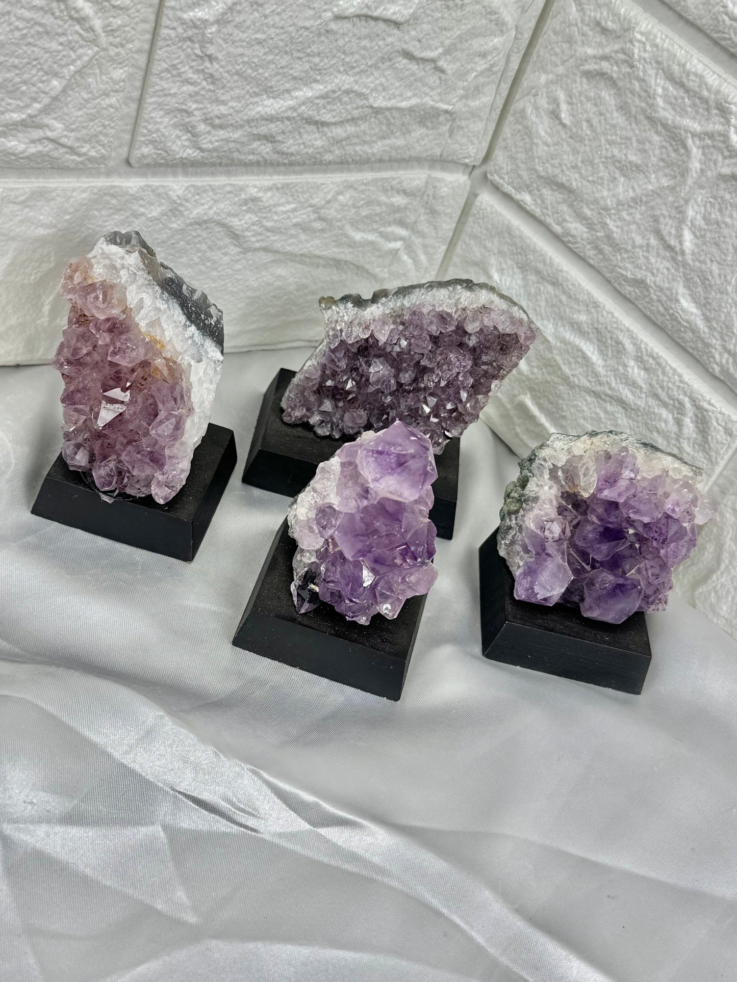 1 raw amethyst on stand from Brazil