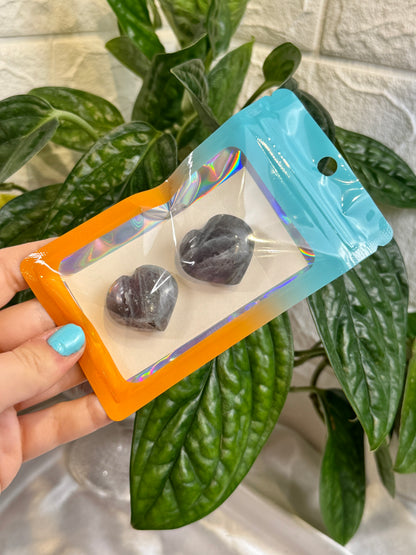 1 auramoon labradorite heart pack