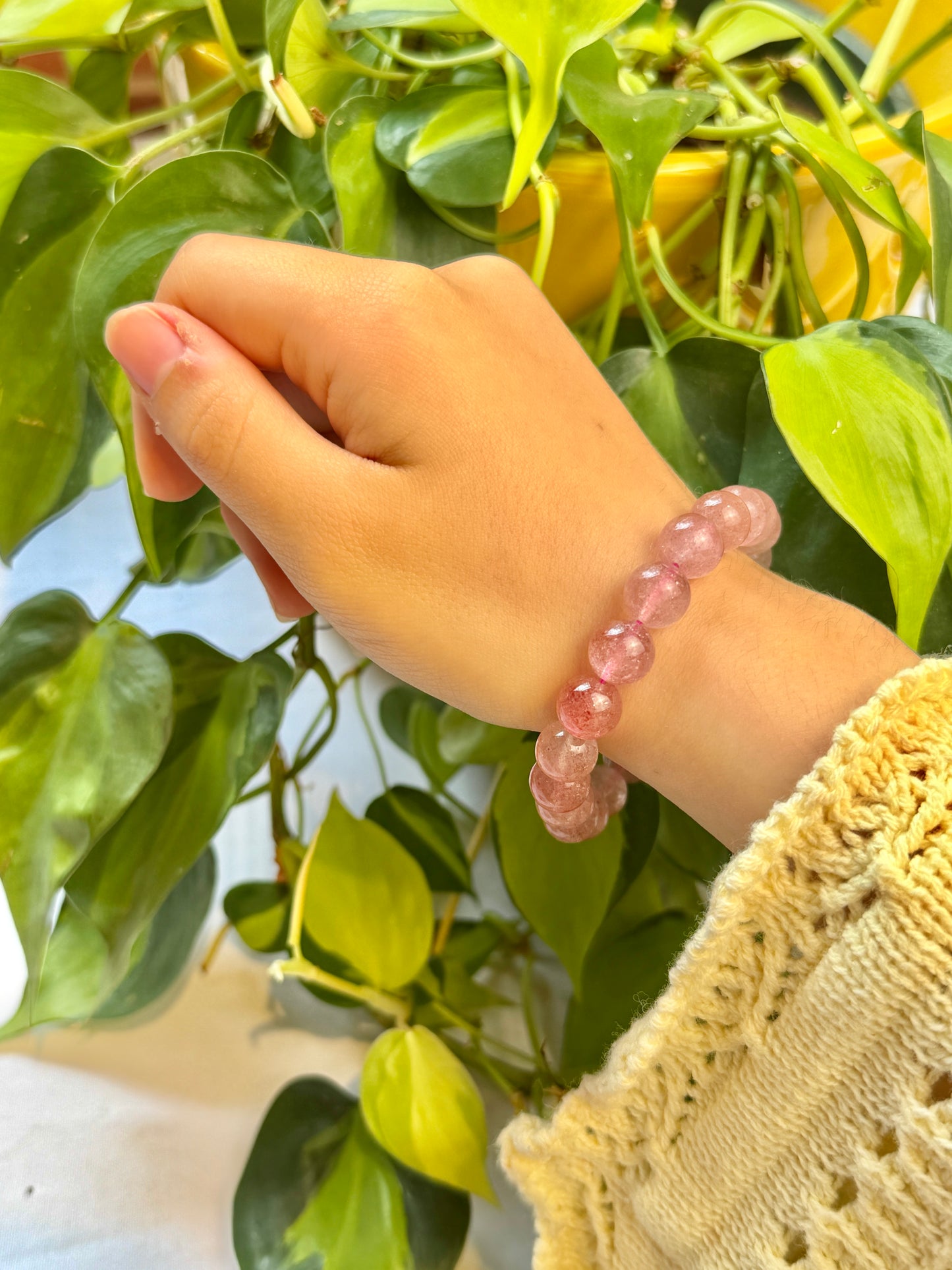 10MM Strawberry Quartz bracelet