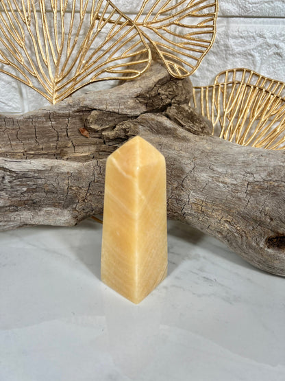 Orange calcite tower D