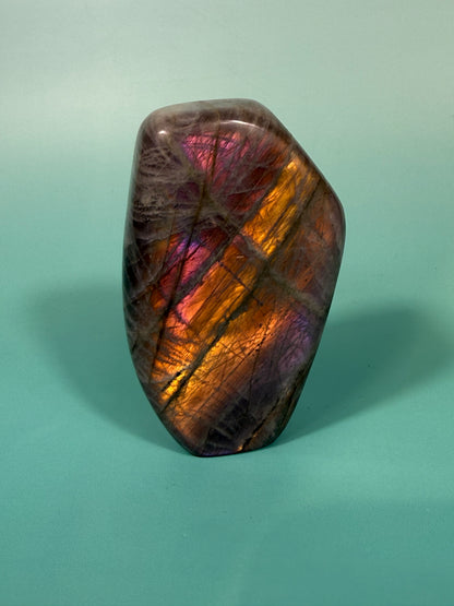 Stunning sunset flash labradorite Freeform F