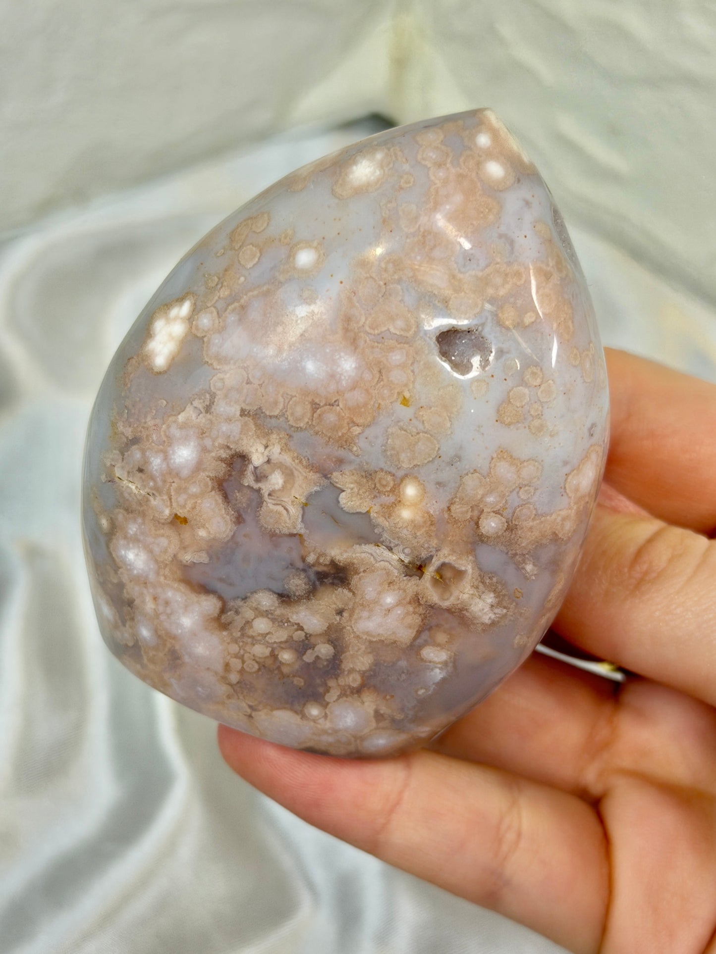 You pick! Stunning Pink amethyst x flower agate flames