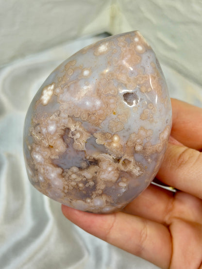 You pick! Stunning Pink amethyst x flower agate flames