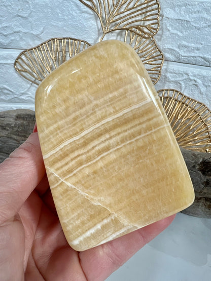 Banded orange calcite Freeform