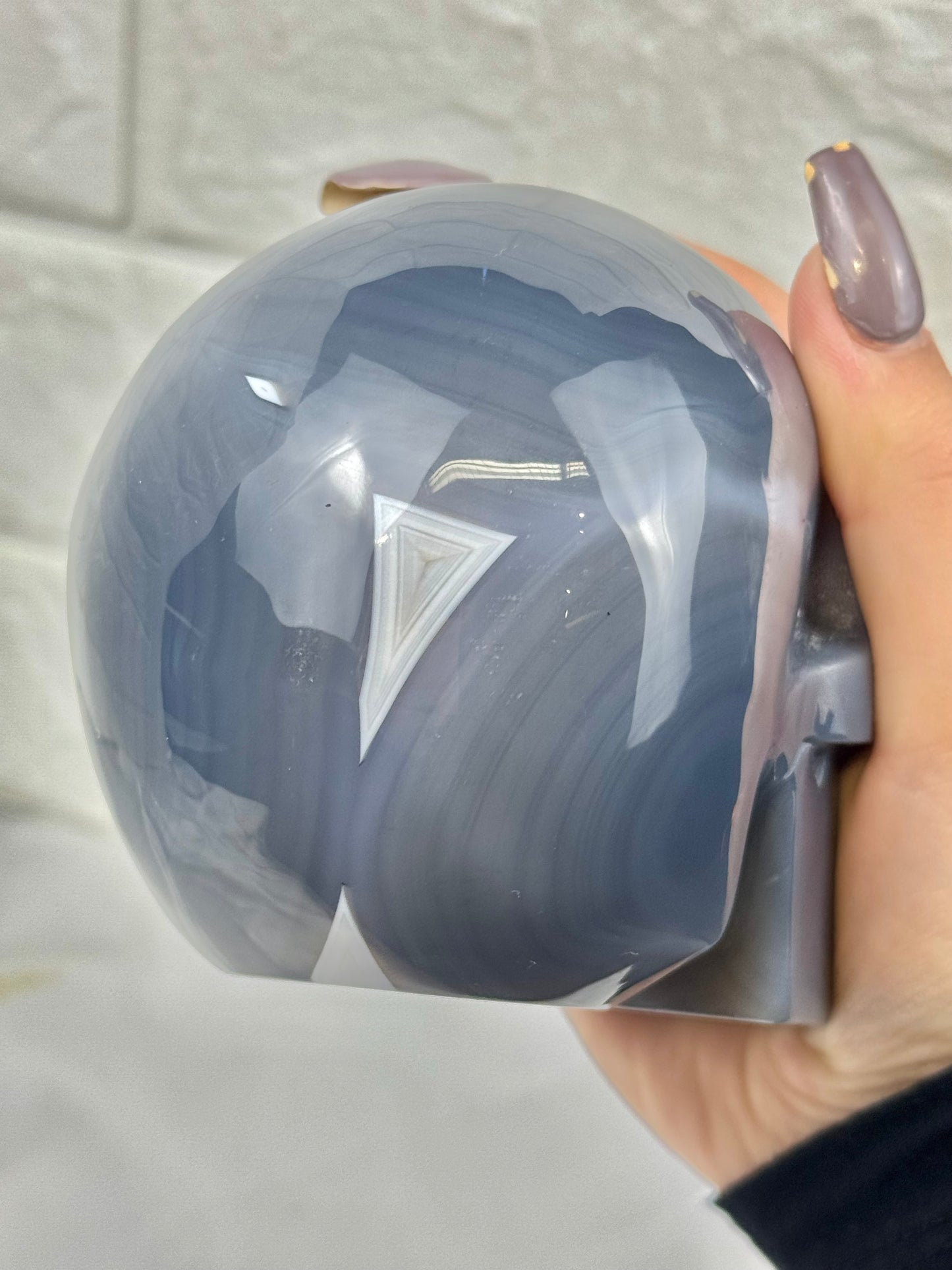 Incredible agate skull from Brazil