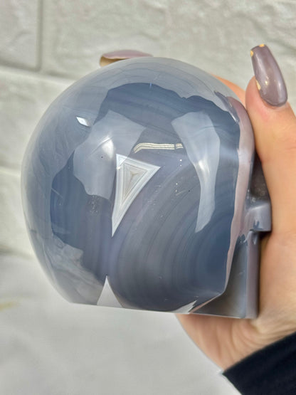 Incredible agate skull from Brazil