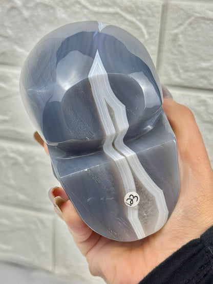 Incredible agate skull from Brazil