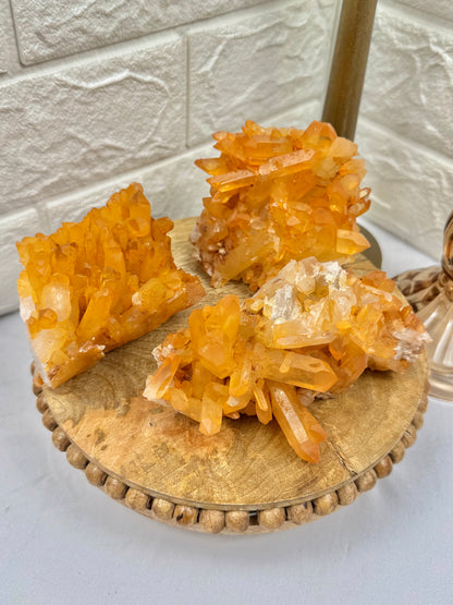 You pick! Tangerine quartz specimens from Brazil