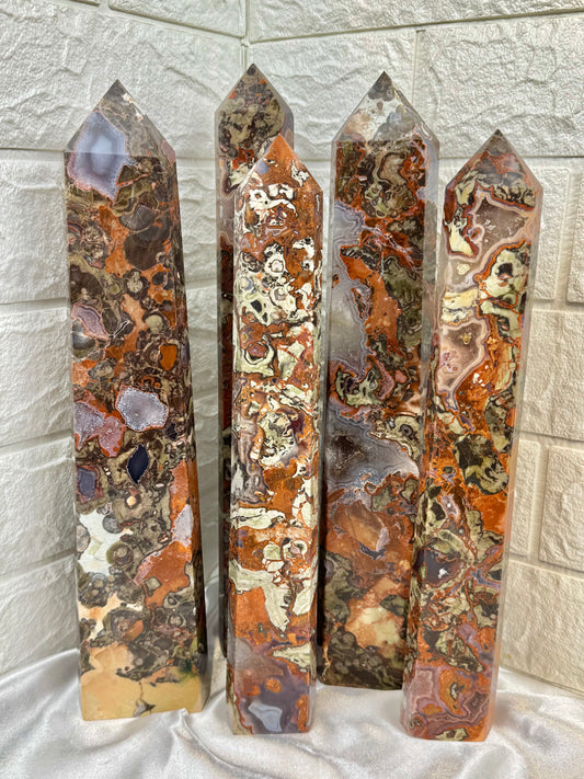 You pick! Statement money agate towers from Indonesia