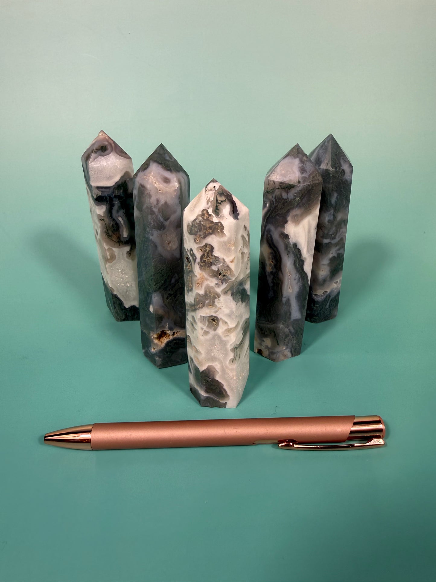 1 moss agate tower