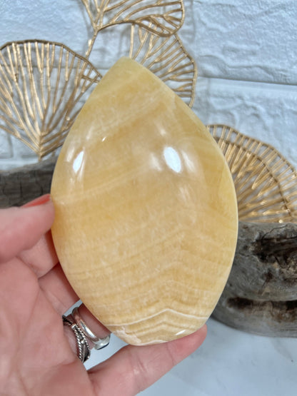 Orange calcite flame L