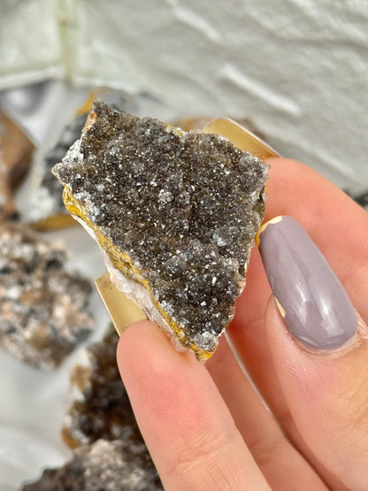 1 raw hematite and iron included quartz from Morocco