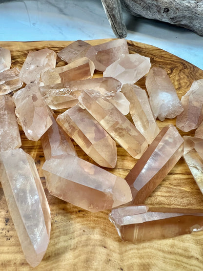 1 SM pink lemurian quartz point from Brazil