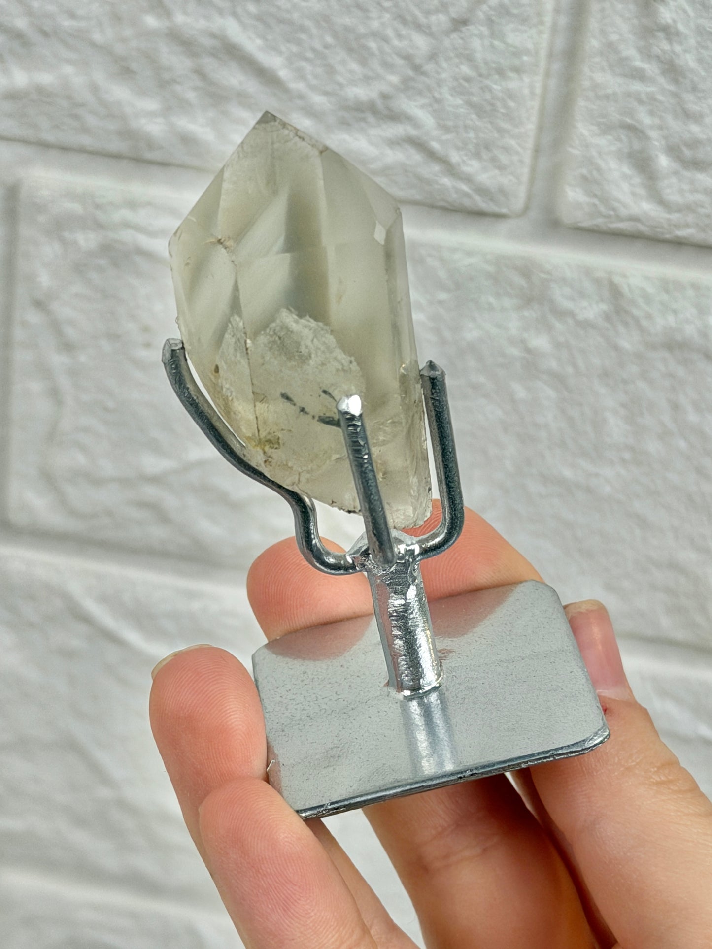 You pick! Black phantom quartz on stands from Brazil