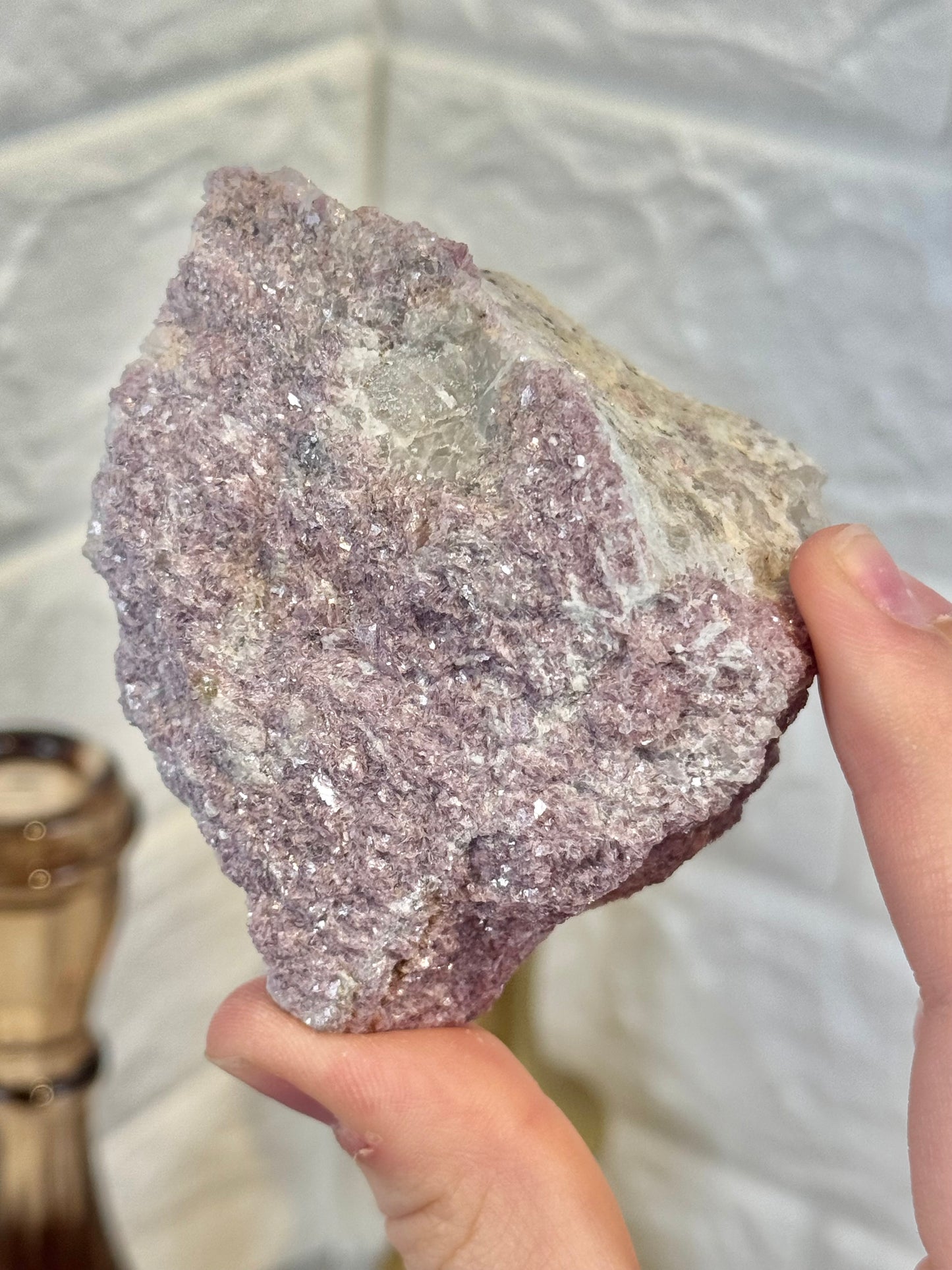 You pick! Raw lepidolite with mica inclusions from California