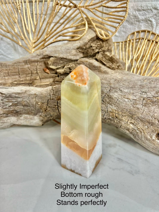 Green calcite tower H