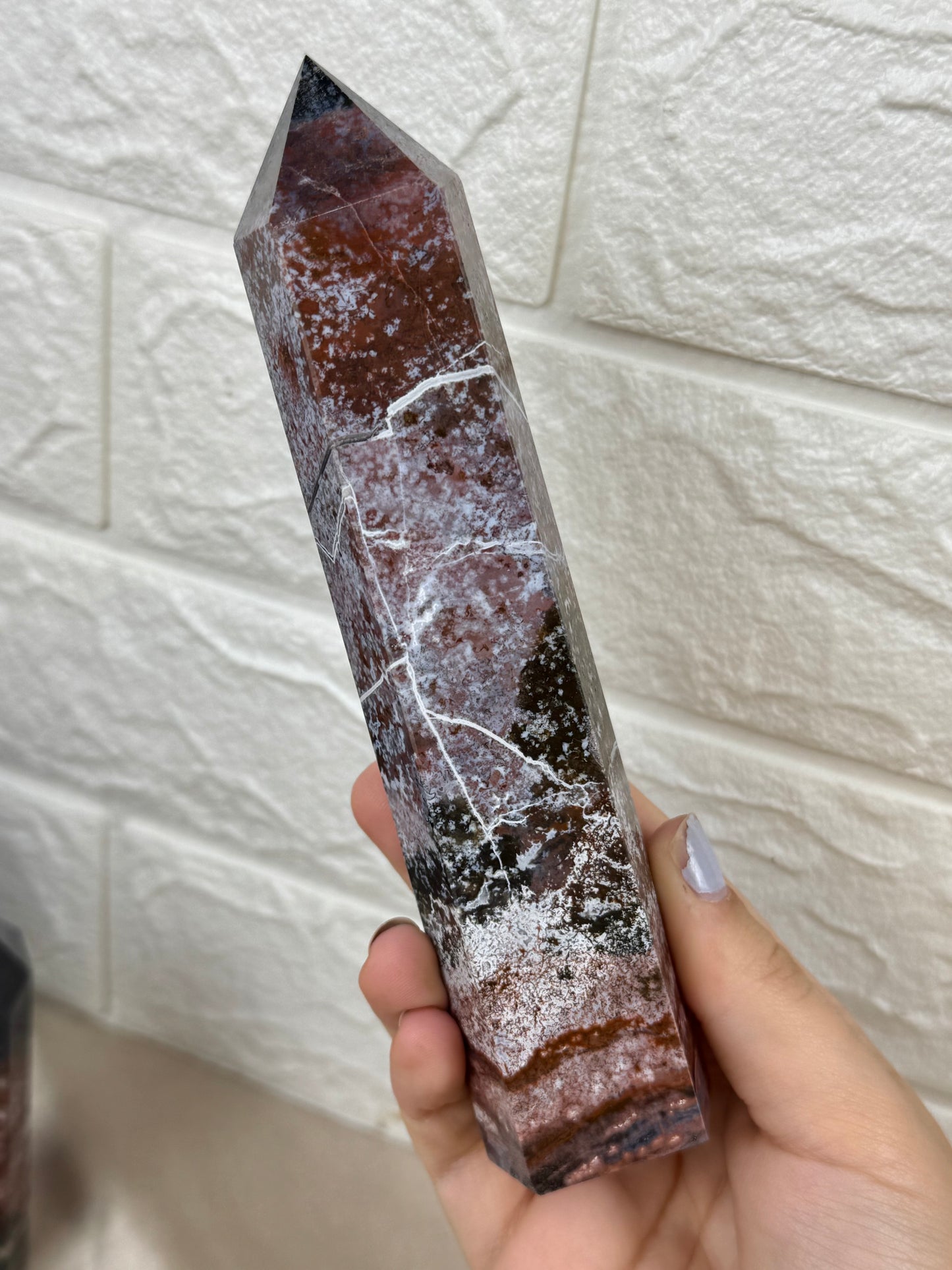 You pick! “Berry” sea jasper towers from Madagascar