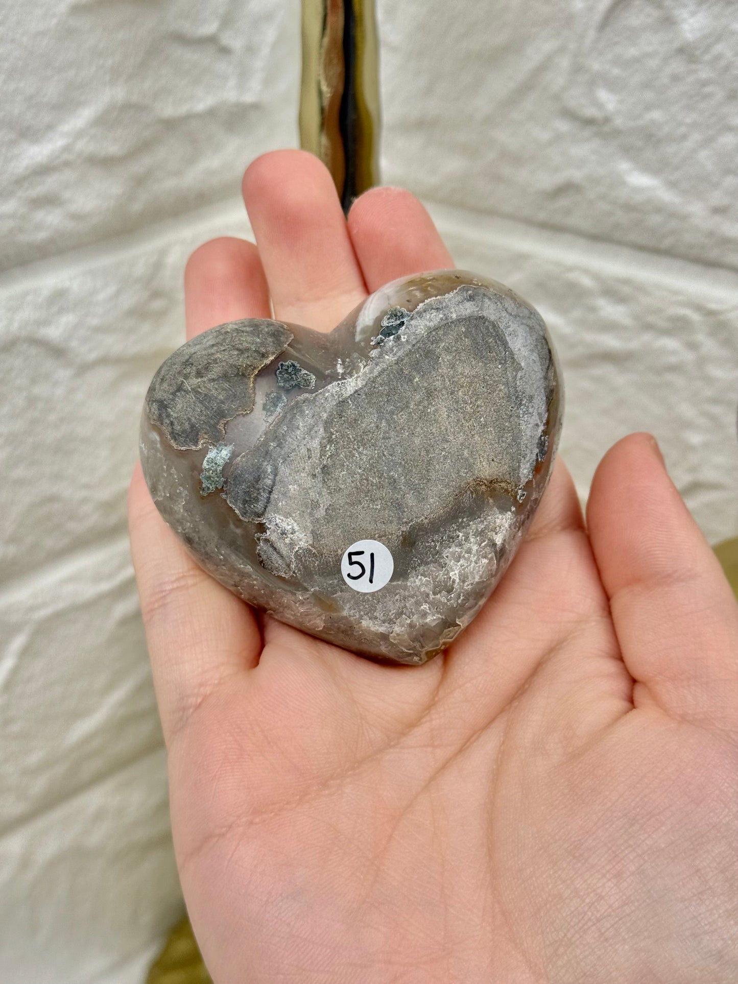 “Brown sugar” amethyst heart from Brazil