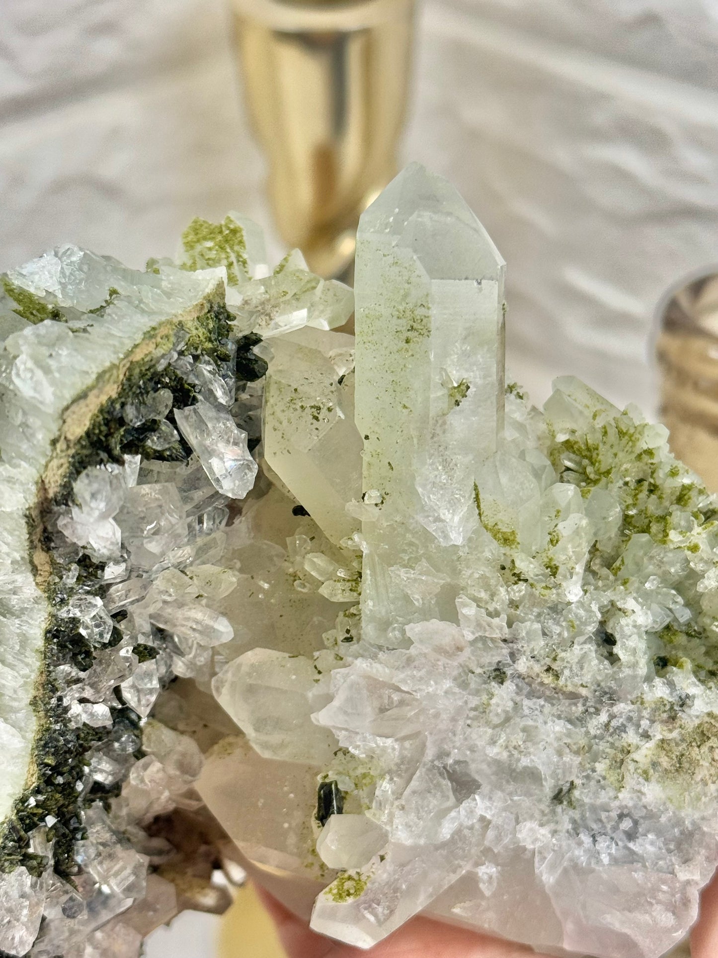 Insane Chlorite x Quartz x Epidote specimen from Anatolia, Turkey