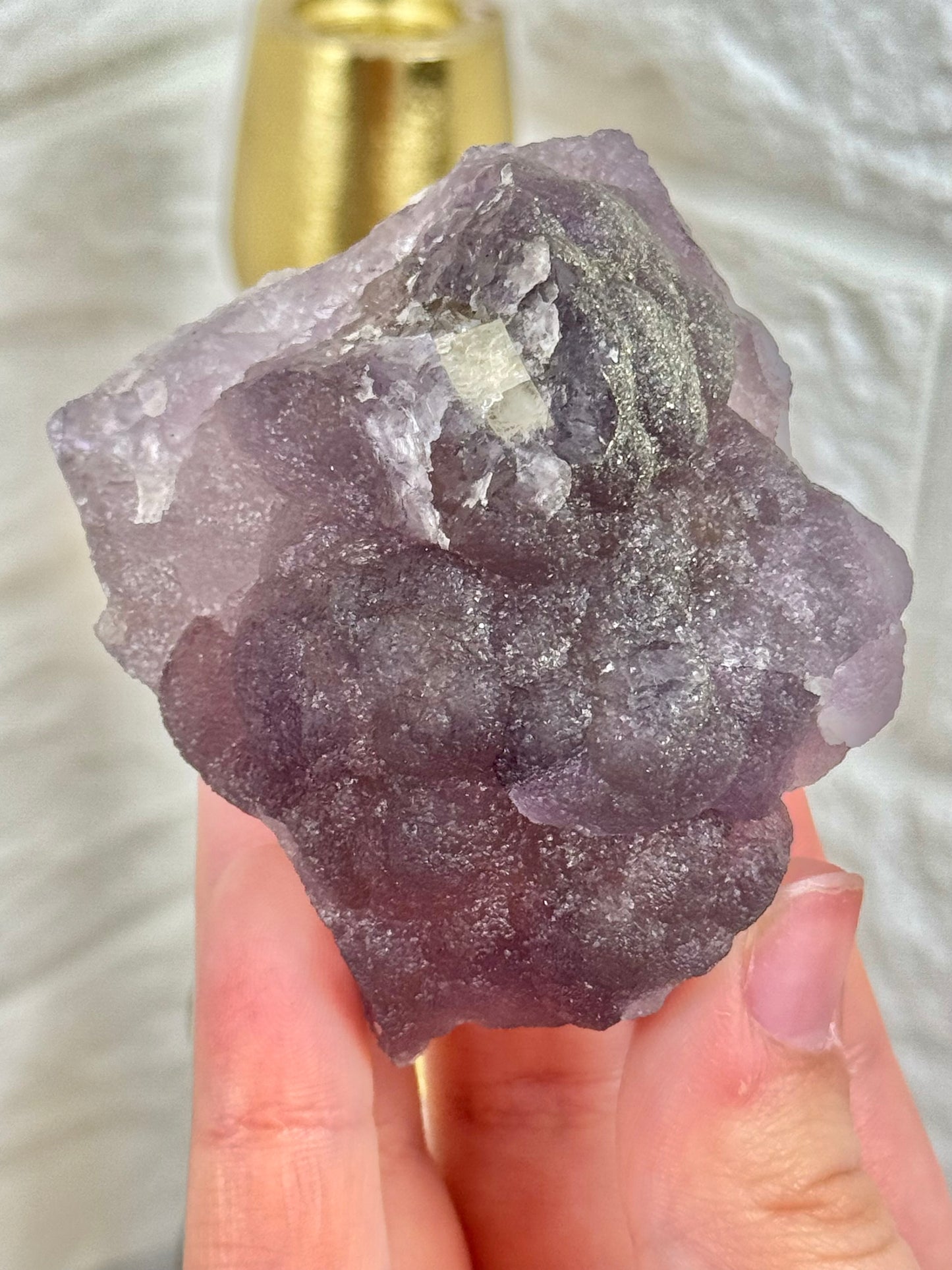 You pick! Stunning boytroydal purple fluorite with pyrite inclusions from Henan, China